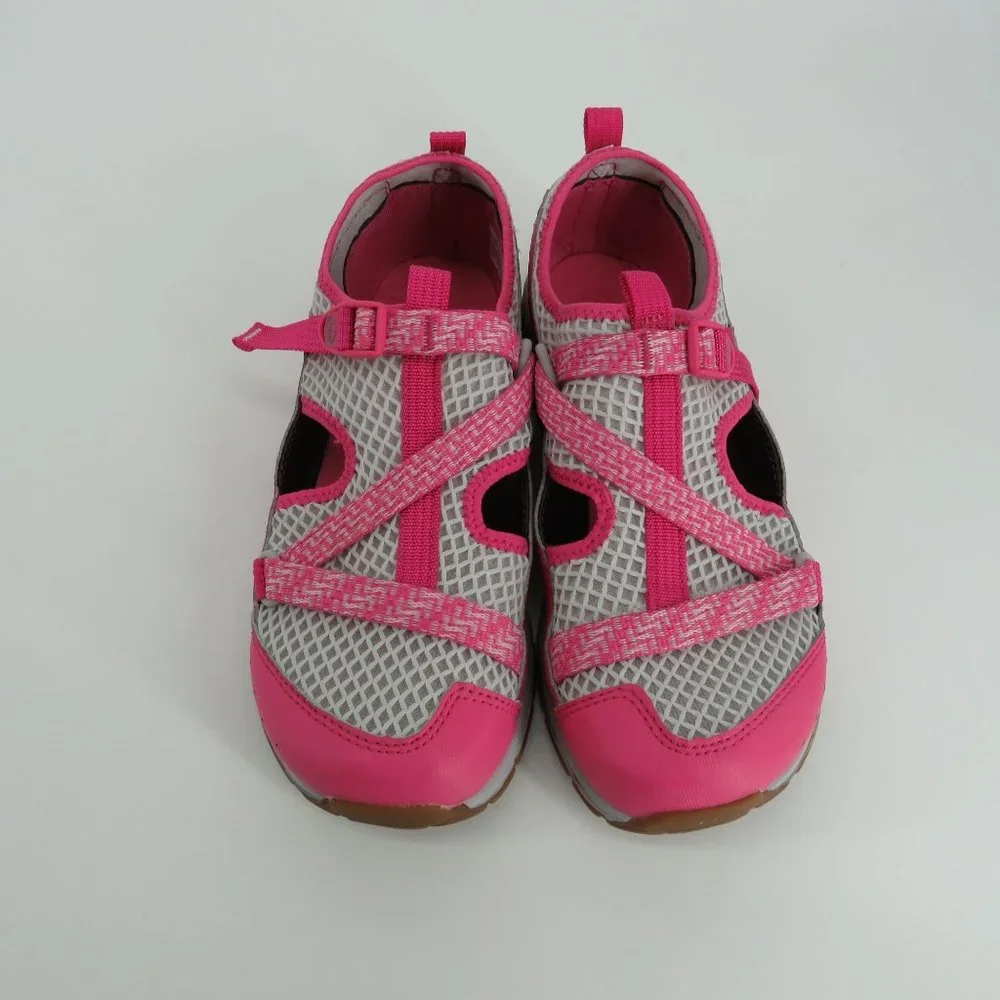 Chaco Odyssey Kids Pink Gray Mesh Water Shoes Size 6 NIB $60